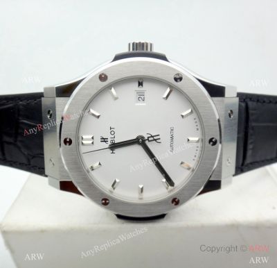 Swiss Replica Hublot Classic Fusion SW300 Automatic Watch White Dial